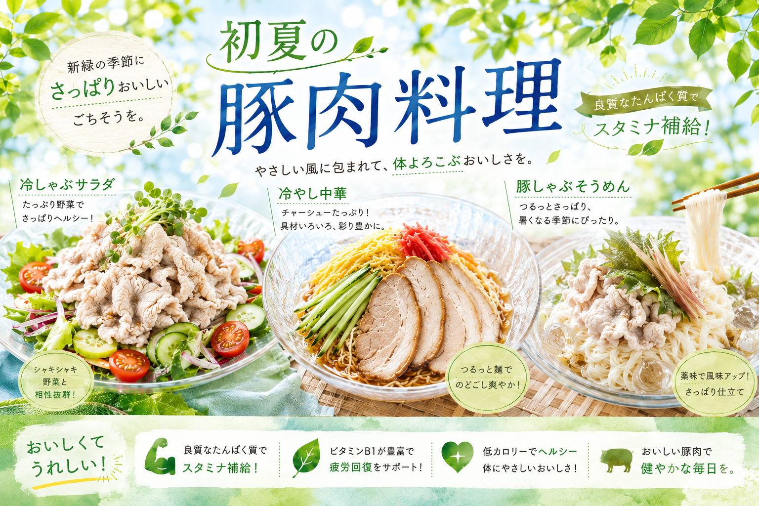 初夏のメニュー提案